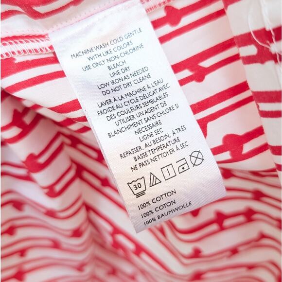 NWT Maeve Anthropologie The Leandra Shirred Yoke Striped Hearts Blouse, size M - Picture 6 of 6